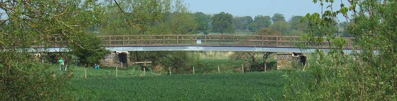 Fiddleford Bridge as seen from Fiddleford Mill.