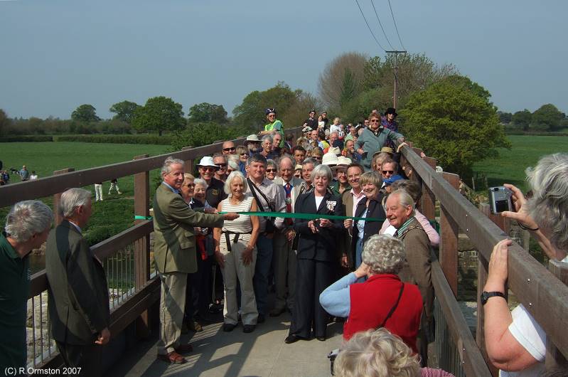 Fiddleford Bridge official opening ceremony, North Dorset Trailway, 21-04-07