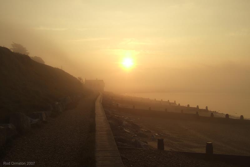 Sunrise at Lepe, October 2007.