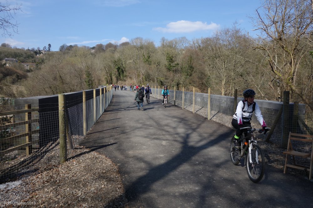 Tucking Mill Viaduct - 6th April 2013 - Two Tunnels Greenway opening day.